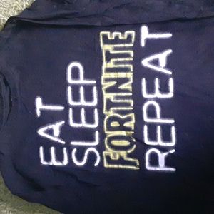 Children's Fortnite long sleeve shirt, size large 10/12.
